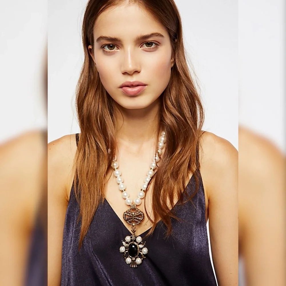 Free People Mega Pearl Pendant